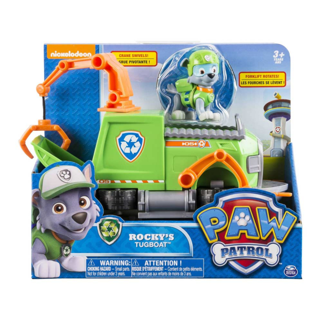 Фігурки персонажів - Набір іграшок Paw Patrol Роккі у рятувальному буксирі (SM16601/SM16601-14)#3