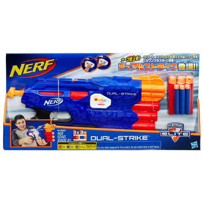 Помповое оружие - Игровой бластер Dual-Strike Nerf Элит (B4620)#2