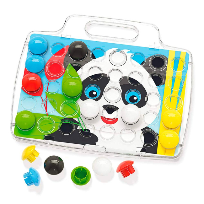 Мозаїка - Набір для занять мозаїкою Великі фішки і дошка 33 мм 40 шт (4206-Q)#2