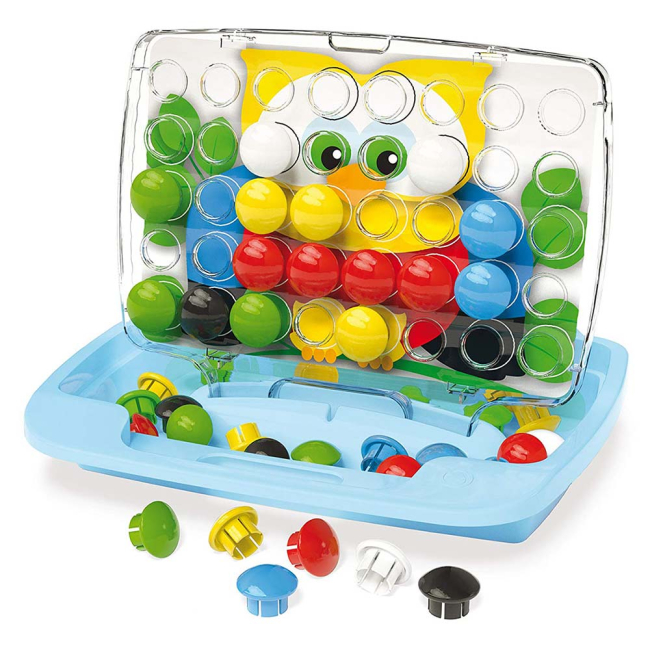 Мозаика - Набор для занятий мозаикой Большие фишки и доска-кейс 33 мм 48 шт (4210-Q)#2