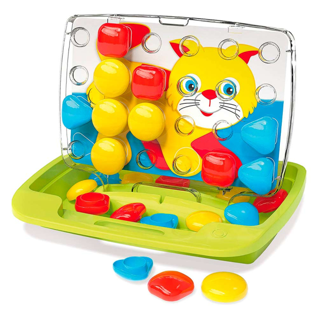 Мозаїка - Набір для занять мозаїкою Великі фішки і дошка-кейс 46 мм 30 шт (4401-Q)#2