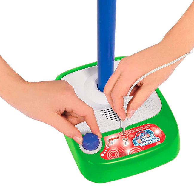 Музыкальные инструменты - Музыкальный инструмент Микрофон со стойкой Simba 80-120 см (6830402)#3