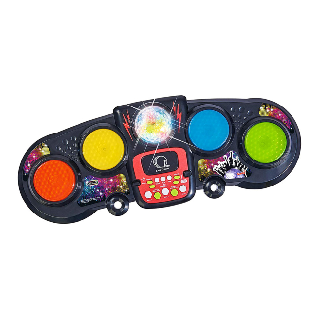 Музыкальные инструменты - Музыкальный инструмент Диско Електробарабаны со световыми эффектами Simba 70 см (6834103)#2