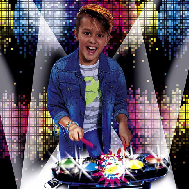 Музыкальные инструменты - Музыкальный инструмент Диско Електробарабаны со световыми эффектами Simba 70 см (6834103)#4