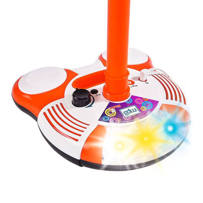 Музыкальные инструменты - Игрушечный микрофон Simba с МР3-плеером и световыми эффектами 102 см (6837816)#3