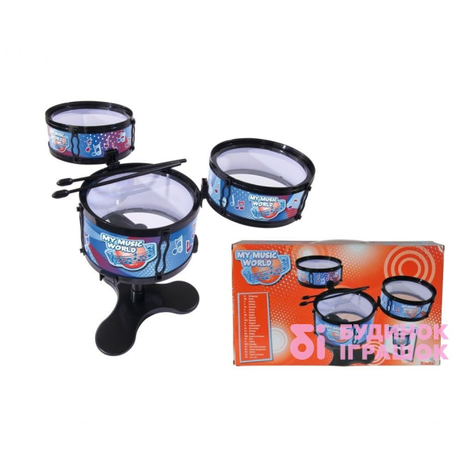 Музичні інструменти - Музичний інструмент Барабанна установка Simba 37 СМ (6838996)#3