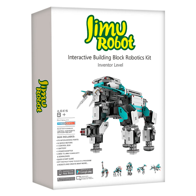 Конструкторы с уникальными деталями - Программируемый робот Ubtech Jimu Inventor 16 servos  (JR1601)#5