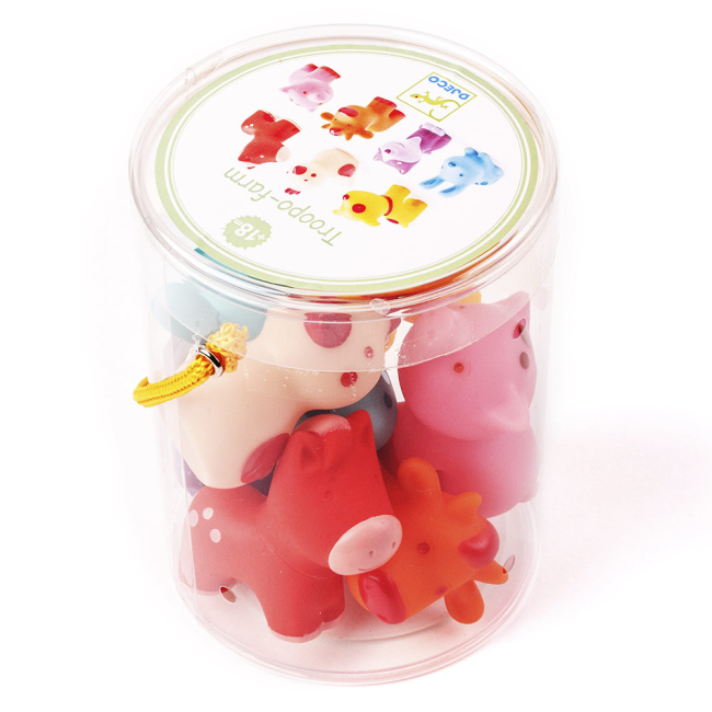 Іграшки для ванни - Набір фігурок DJECO Troopo-ферма (DJ09116)#2