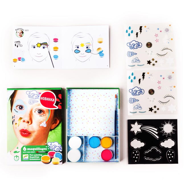Косметика - Грим для обличчя DJECO Веселка (DJ09205)#2