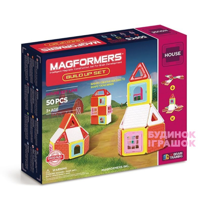 Магнітні конструктори - Магнітний конструктор Набір для будівництва Magformers 50 елементів  (705003)#2