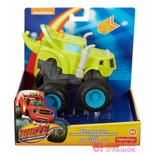 Машинки для малышей - Машинка Blaze&Monster Machines Безумный гонщик Зег (CGK22/DTK31)#2