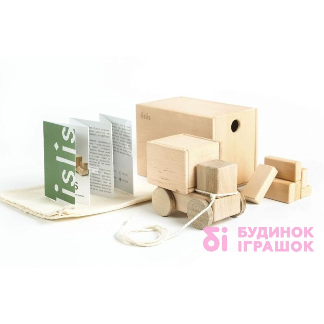 Конструктори з унікальними деталями - Іграшка з деревини Фура Мала Lislis (01 МФ 0005)#2