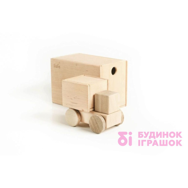 Конструктори з унікальними деталями - Іграшка з деревини Фура Мала Lislis (01 МФ 0005)#4