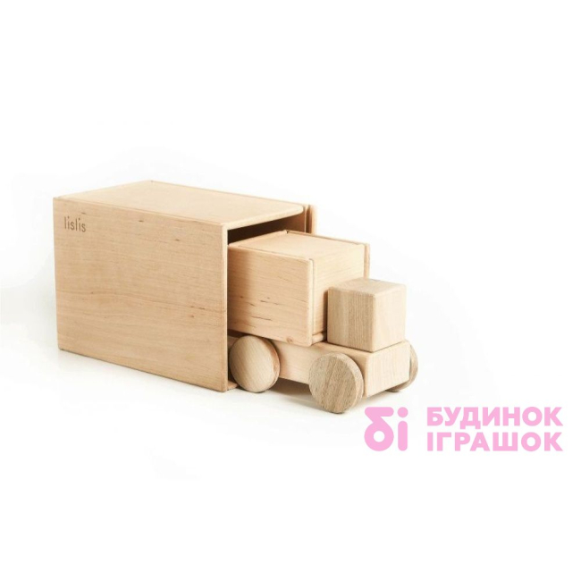 Конструктори з унікальними деталями - Іграшка з деревини Фура Мала Lislis (01 МФ 0005)#5