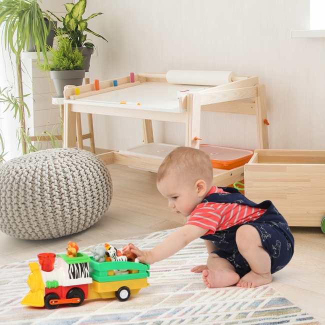 Фигурки животных - Игровой набор Kiddieland Паровоз Лимпопо на украинском со световым эффектом (056903)#7