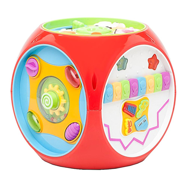 Розвивальні іграшки - Ігровий центр Kiddieland Мультикуб українською зі світловим ефектом (056887)#2