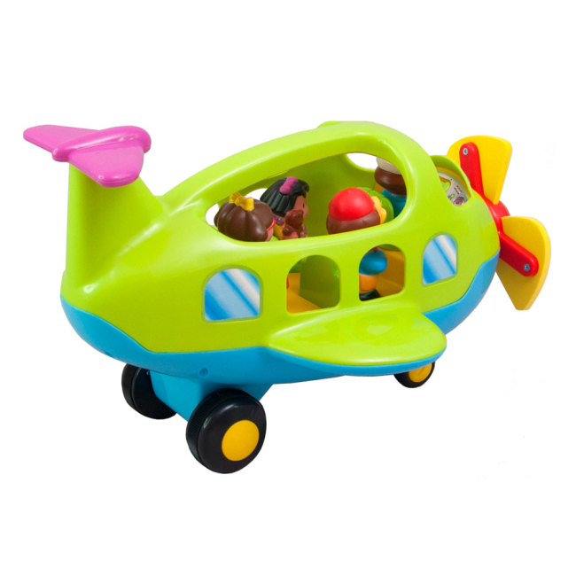 Фигурки человечков - Игровой набор Kiddieland Самолет путешественник на русском (056895)#2