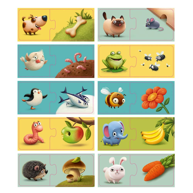 Пазли - Гра-пазл для розвитку Puzzlika Моя їжа (12992)#2