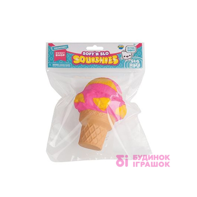 Антистрес іграшки - Сквіш-антистрес Soft’n Slo Squishies Полуничне морозиво (50924)#2