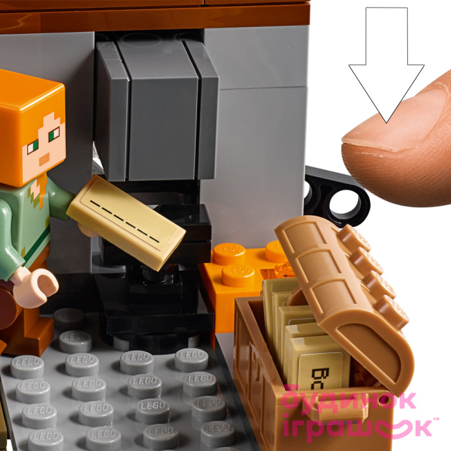 Конструктори LEGO - Конструктор фермерський будиночок LEGO Minecraft (21144)#4