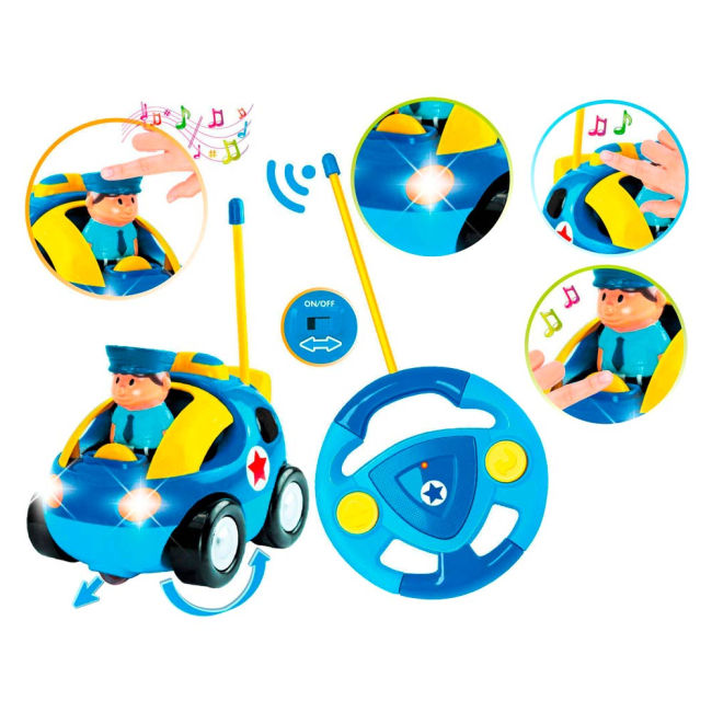 Радиоуправляемые модели - Машинка Bebelino Моя первая полицейская машина на радиоуправлении со звуковым эффектом (58039)#2