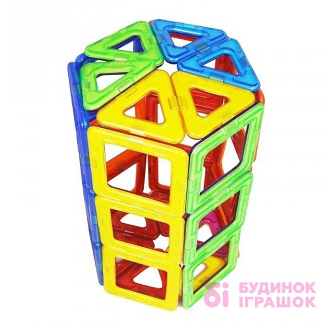 Магнітні конструктори - Магнітний конструктор Магнікон 62 деталі (MK-62)#4