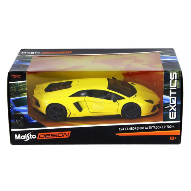 Автомодели - Машинка игрушечная Lamborghini aventador LP700-4 (31362 yellow)#3