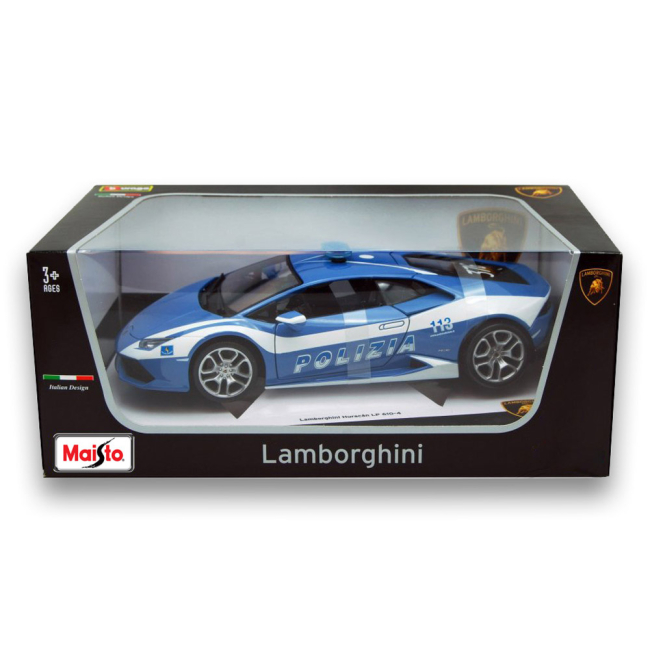 Автомодели - Машинка игрушечная Lamborghini huracan Polizia LP 610-4 (81723 blue)#5