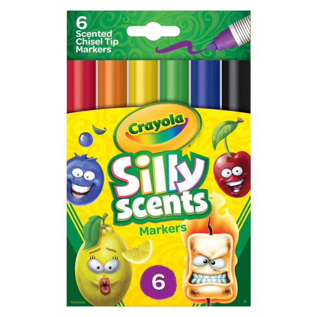 Канцтовары - Фломастеры Crayola Silly scents 6 шт (58-8197)#2