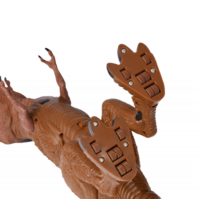 Фигурки животных - Динозавр коричневый со светом и звуком Same Toy Dinosaur World (RS6123Ut)#3