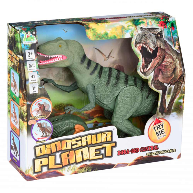 Фігурки тварин - Динозавр зелений зі світлом звуком Same Toy Dinosaur Planet  (RS6126AUt)#5