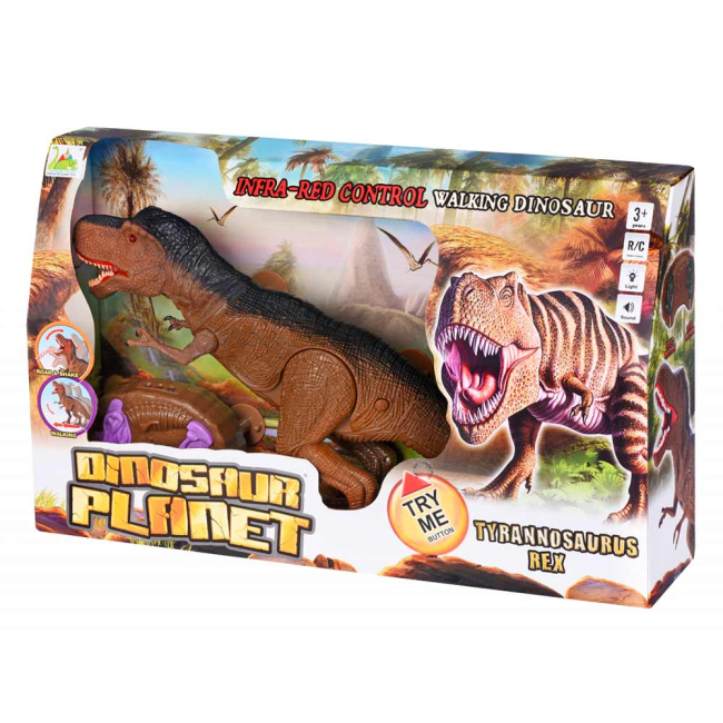 Фігурки тварин - Динозавр коричневий зі світлом і звуком Same Toy Dinosaur Planet (RS6133Ut)#2