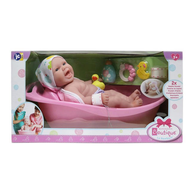 Пупсы - Пупс JC Toys Новорожденный с аксессуарами 33 см (JC18370) (4105028)#4