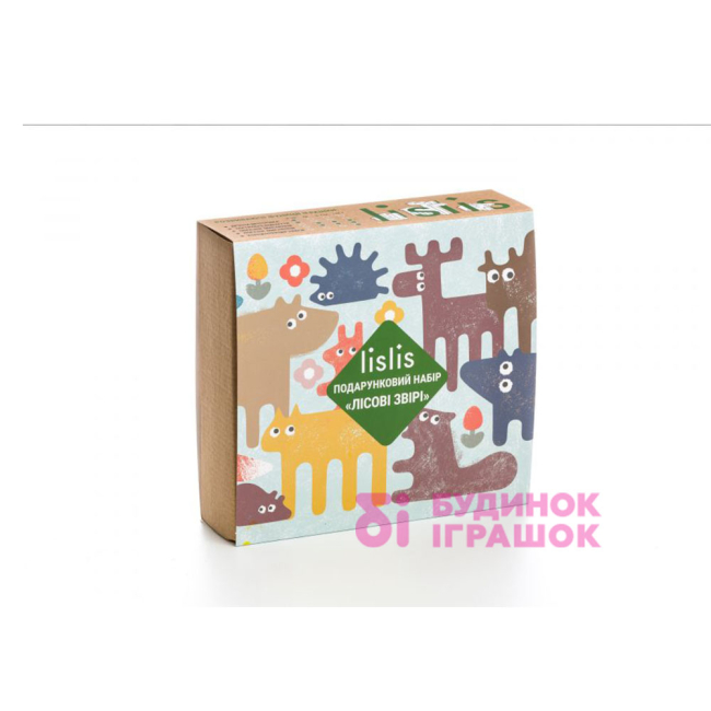 Конструктори з унікальними деталями - Дерев'яний пазл Lislis Лісові звірі (02 ЛЗ 0003)#4