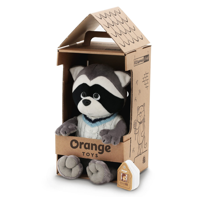 М'які тварини - М'яка іграшка Orange Єнотик Денні у в'язаному одязі 25 см (OS661/20)#3