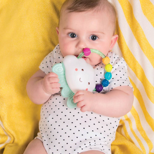 Брязкальця, прорізувачі - Прорізувач Battat Райдужний дощик із світловим ефектом (BX1560Z)#4