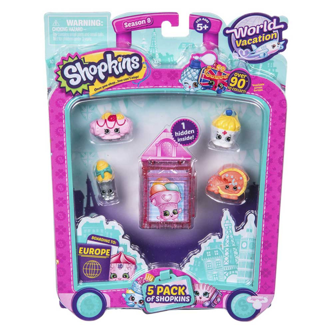 Фігурки персонажів - Набір фігурок Shopkins Навколосвітня подорож - 5 Друзів шопкінс S8 серії (56513)#2