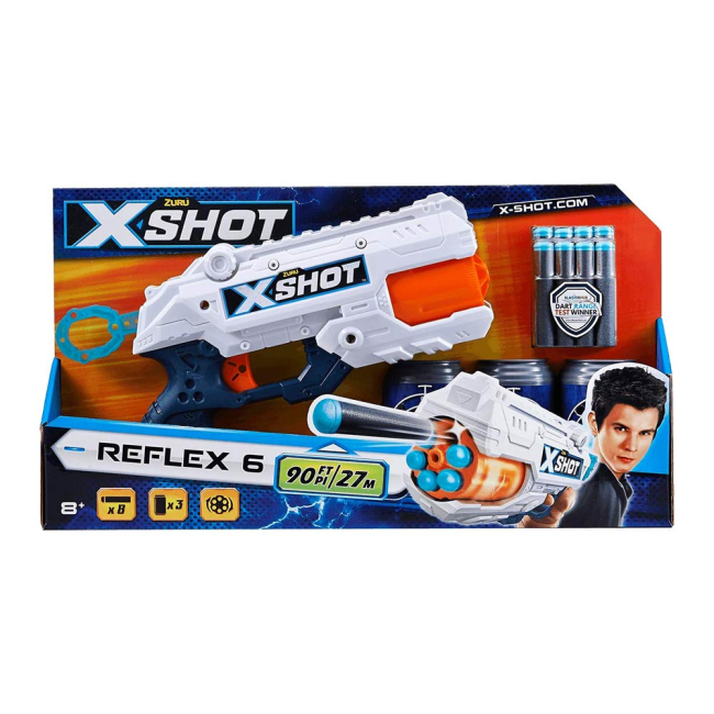 Помпова зброя - Скорострельный бластер X-Shot EXCEL Reflex (36197Z)#3