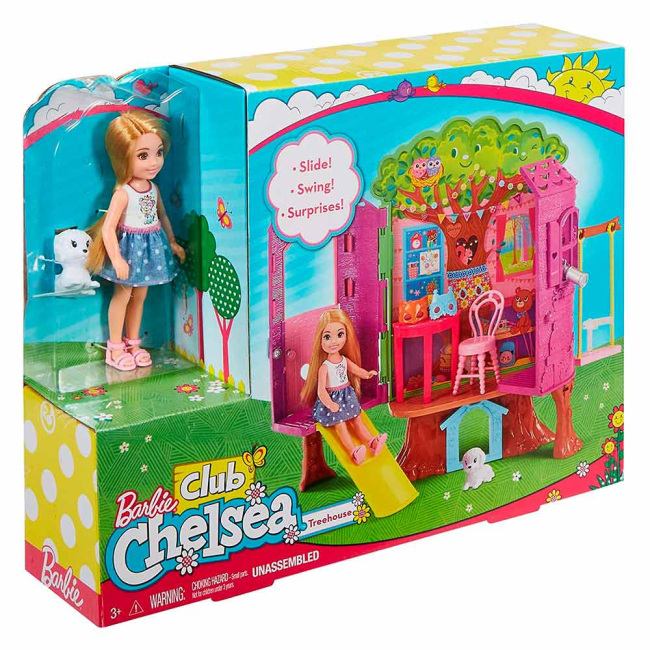 Ляльки - Набір Barbie Будиночок на дереві Челсі (FPF83)#5