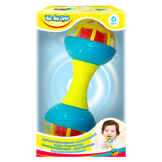 Погремушки, прорезыватели - Погремушка Bebelino Мягкая гантелька (58066)#2