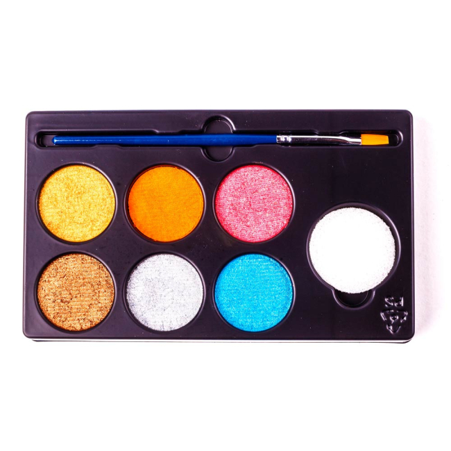Косметика - Грим для обличчя DJECO Металік 6 кольорів (DJ09232)#2