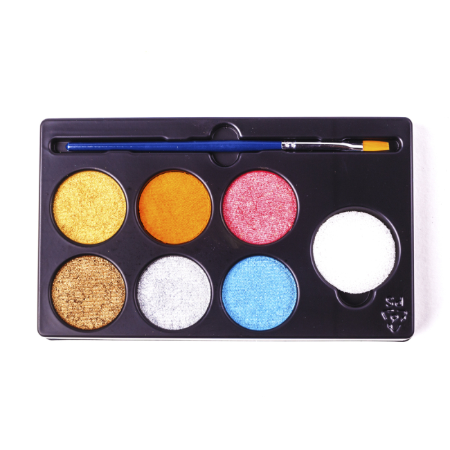 Косметика - Грим для обличчя DJECO Металік 6 кольорів (DJ09232)#3