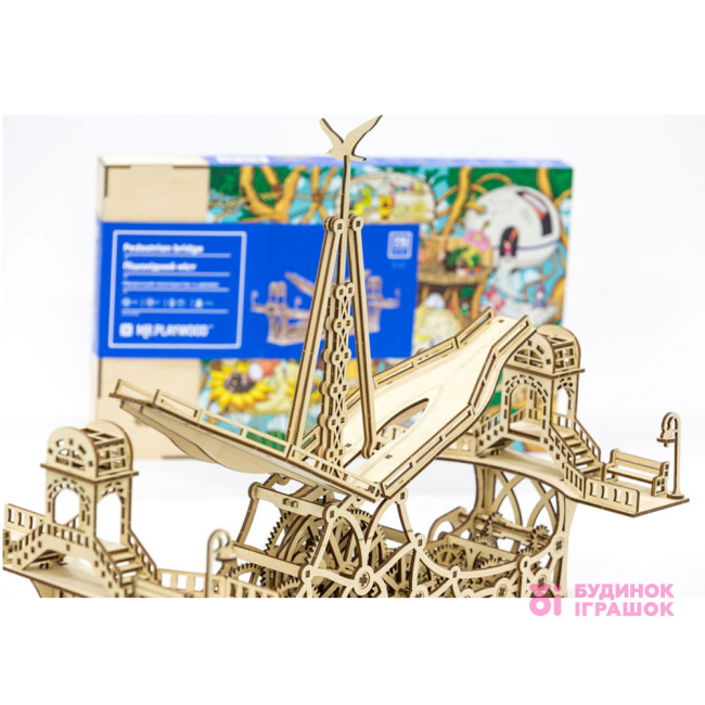 3D-пазли - Пешеходный мост MR.PLAYWOOD Колекційна модель (10006/01)#4