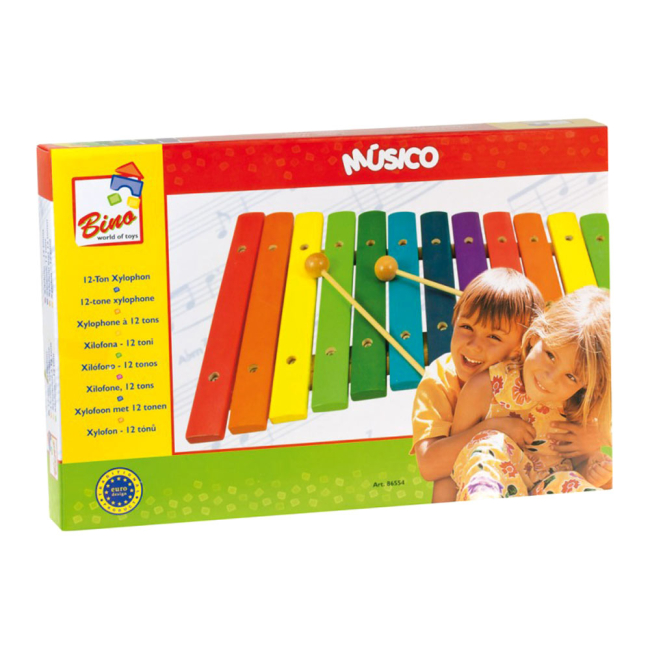Музичні інструменти - Музичний інструмент Дерев'яний ксилофон Bino (86554)#2