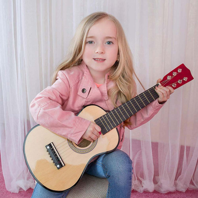 Музичні інструменти - Музичний інструмент Дерев'яна гітара Bino (86553)#3