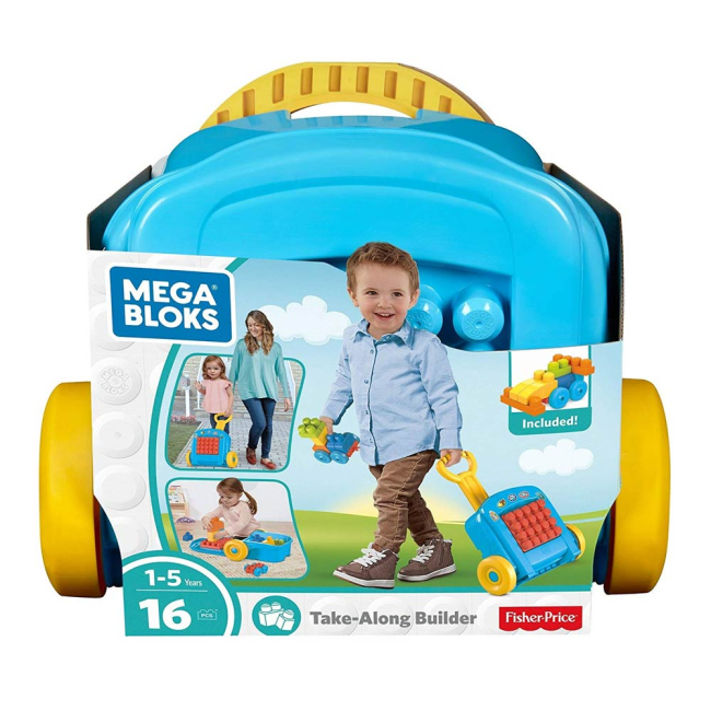 Блочные конструкторы - Переносной Чемоданчик Mega Bloks с конструктором 16 деталей (FLT37)#4