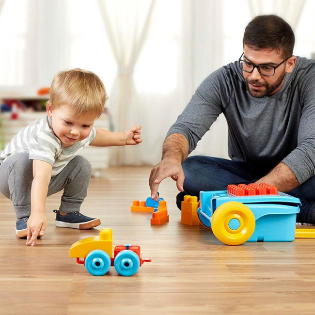 Блочные конструкторы - Переносной Чемоданчик Mega Bloks с конструктором 16 деталей (FLT37)#5