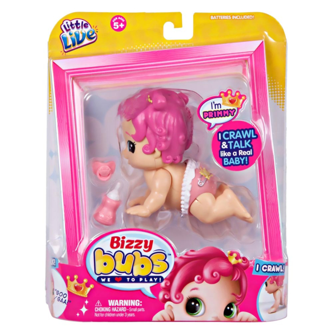 Куклы - Интерактивная кукла Bizzy Bubs Primmy способна ползать (28472)#2