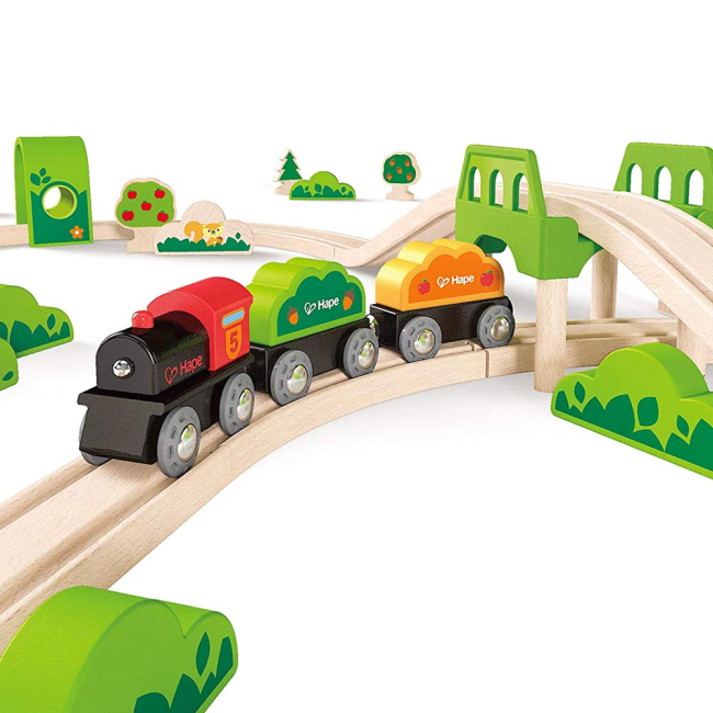Железные дороги и поезда - Детская железная дорога HAPE из дерева (E3713)#2
