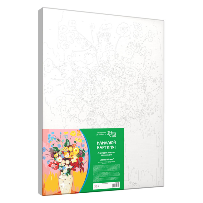 Товары для рисования - Набор Rosa Start живопись акрилом по номерам Ваза с цветами (N00013081)#2